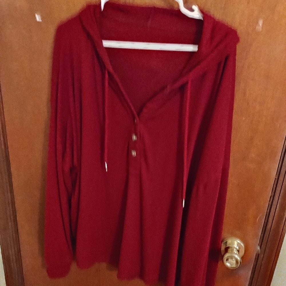 Burgundy lightweight hoodie
